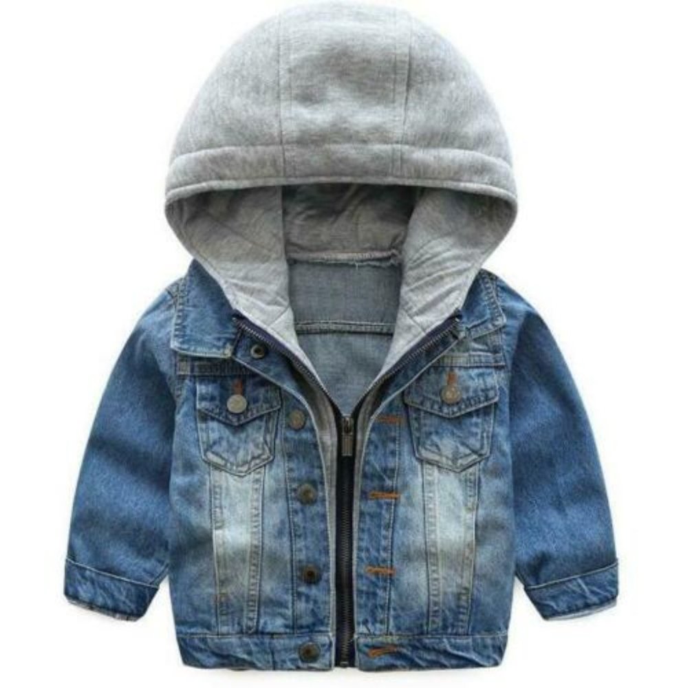 Denim Jacket with Hoodie
